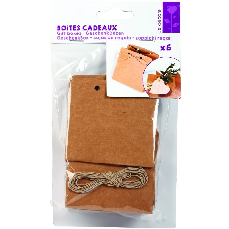 Enveloppe De Graine En 6 Lettres 6 Boîtes Cadeau 'Graine créative' 7x7 cm bastia