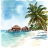 SAM 12/07 - ATELIER AQUARELLE - MA P'TITE MAISON SUR PILOTIS A HAWAI