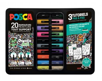 POSCA - Mallette métal de...